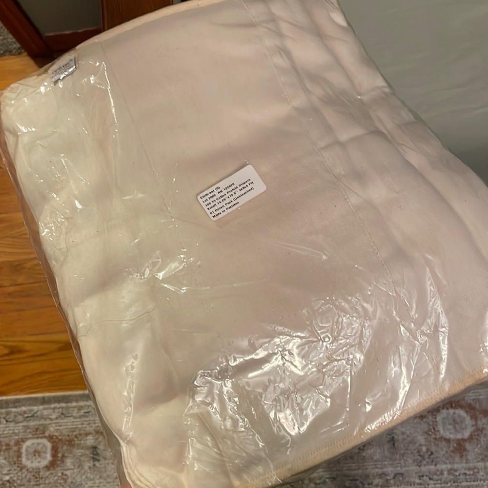 Cloth-eez Unbleached 100% Cotton Size One Prefold Diapers